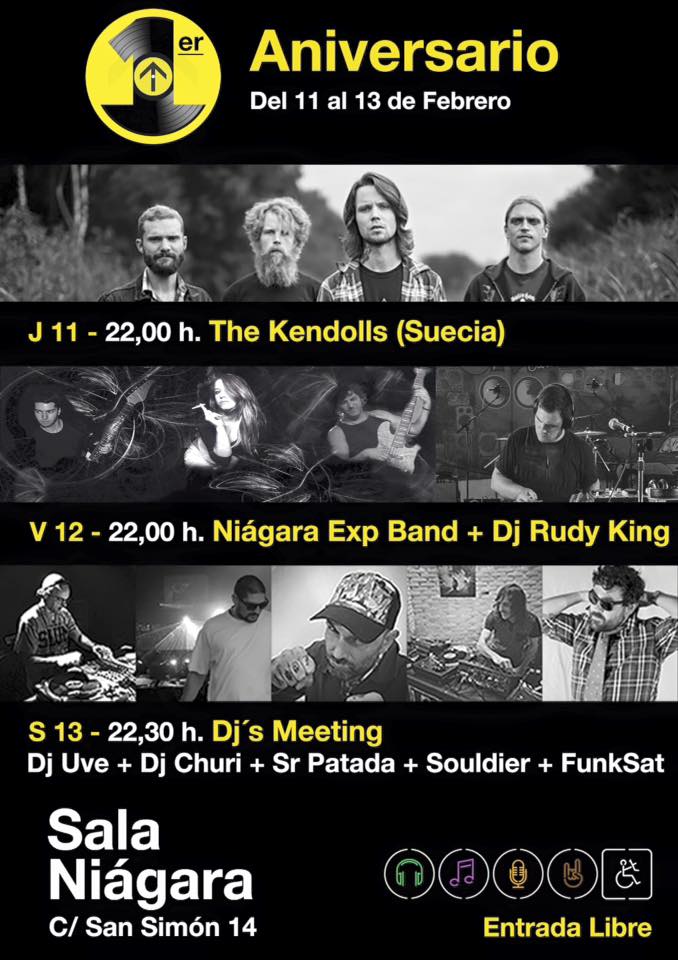 Concierto de Kendolls, aniversario del Niágara en Santander