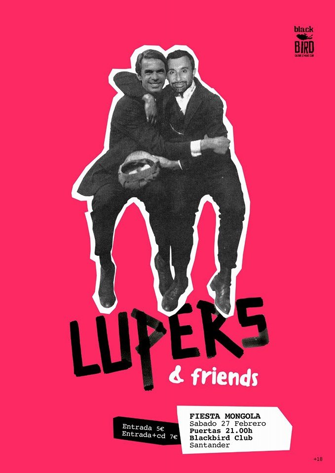 Concierto de Lupers & Friends en el Balck Bird de Santander