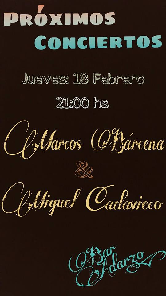 Concierto de Márcos Bárcena y Miguel Cadavieco en Adarzo