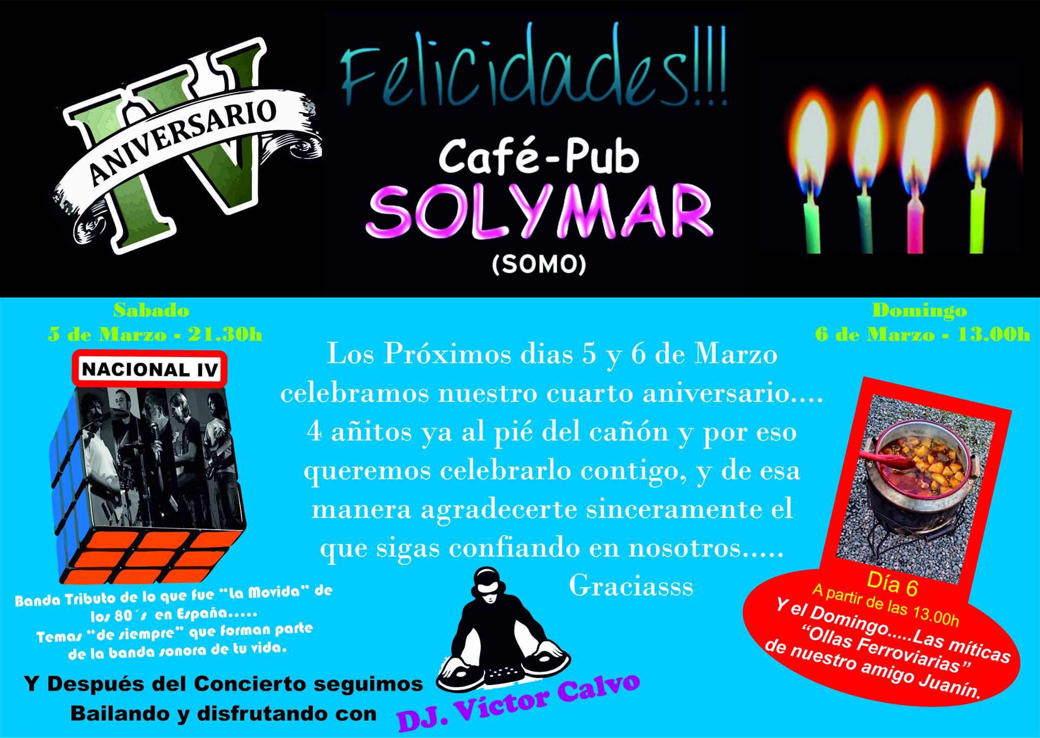 Concierto de Nacional IV y Fiesta en el SolyMar de Somo