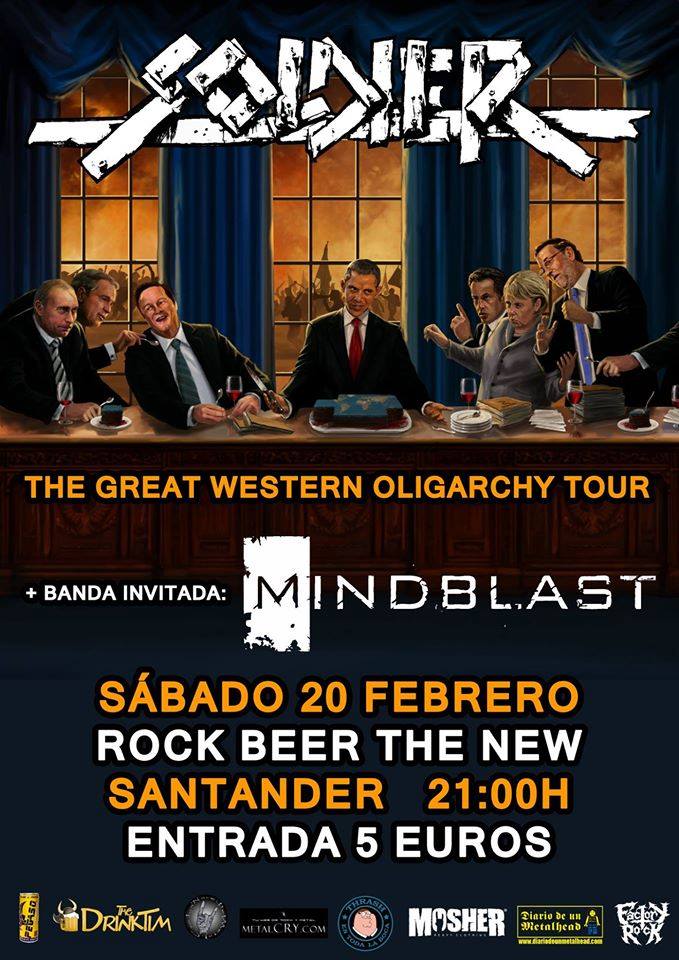 Concierto de Soldier y Mindblast en el New en Santander