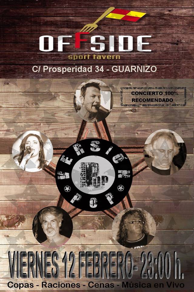 Concierto de Versión Pop en el Offside de Guarnizo