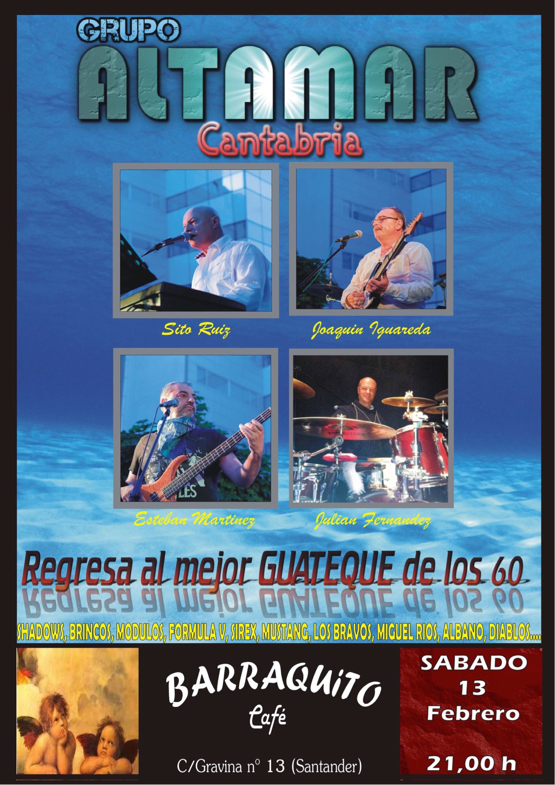 Concierto del grupo Altamar en el café Barraquito de Santander