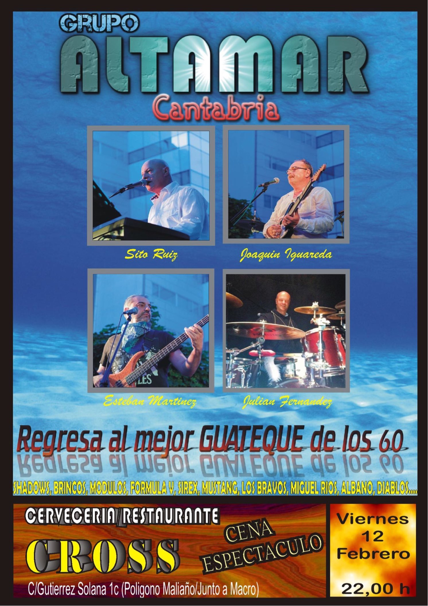 Concierto de Grupo Altamar en la Cervecería Cross de Maliaño