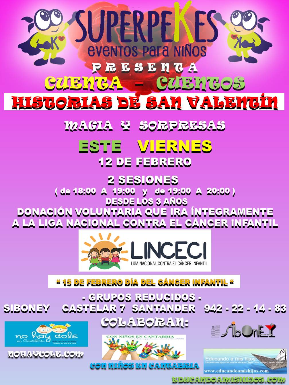 Cuentacuentos de San Valentín en el Siboney en Santander