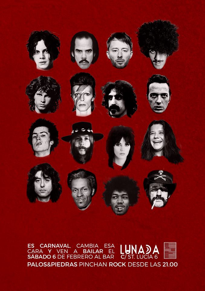 Fiesta de carnaval con pinchada Rock en Lunada en Santander