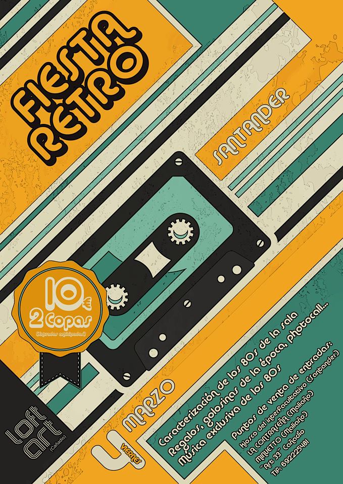 Fiesta retro de los 80 en el Loft en Santander