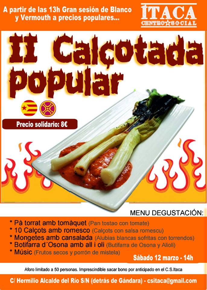 II Calçotada popular en Itaca de Torrelavega