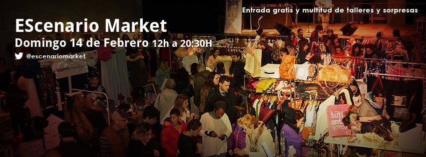 Mercado Escenario Market de San Valentin en Santander