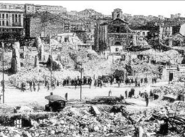 Recreación y 75 aniversario del incendio de Santander