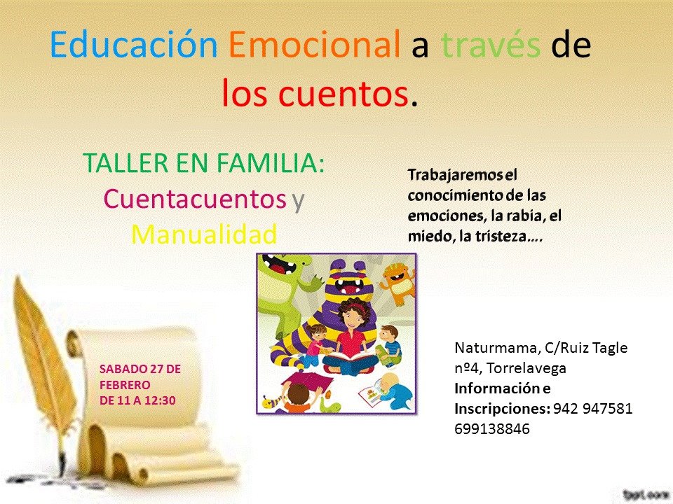 Taller de manualidades y cuentacuentos en Naturmamá en Torrelavega