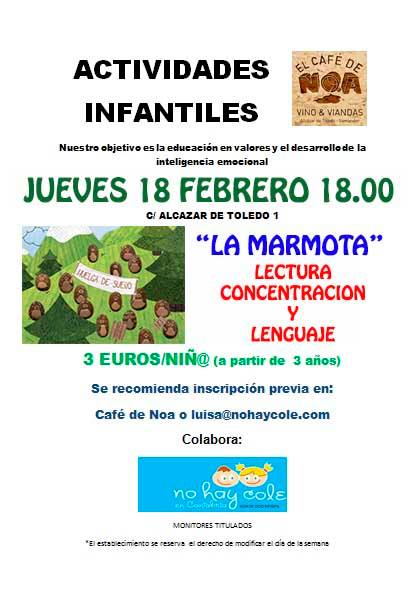 Taller para niños en el Café de Noa en Santander