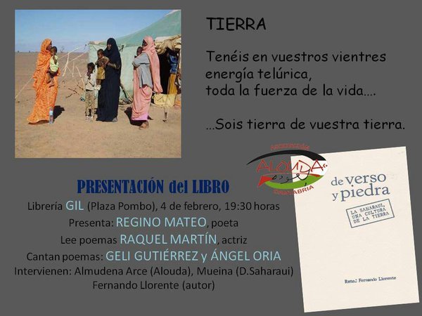 Presentación del libro «De verso y piedra» en Santander
