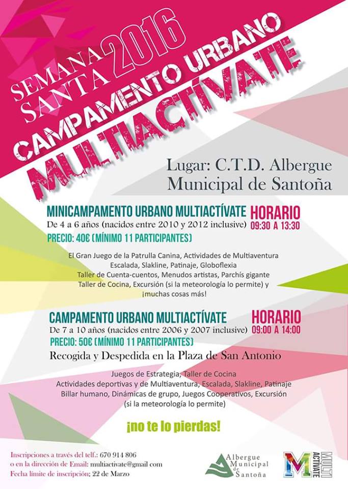 Campamento urbano multiactivate en Santoña