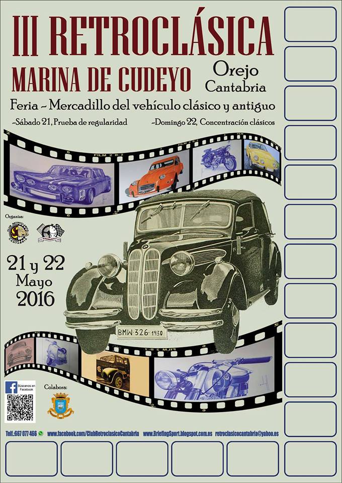 Concentación de clásicos Retroclásica Marina de Cudeyo en Orejo