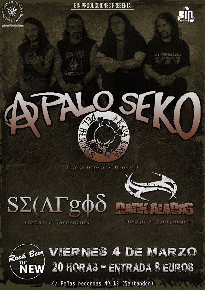 Concierto de A Palo Seko en el New en Santander