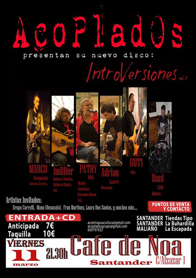 Concierto de Acoplados en el Café de Noa en Santander