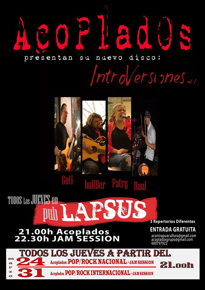 Concierto de Acoplados en el Lapsus en Santander