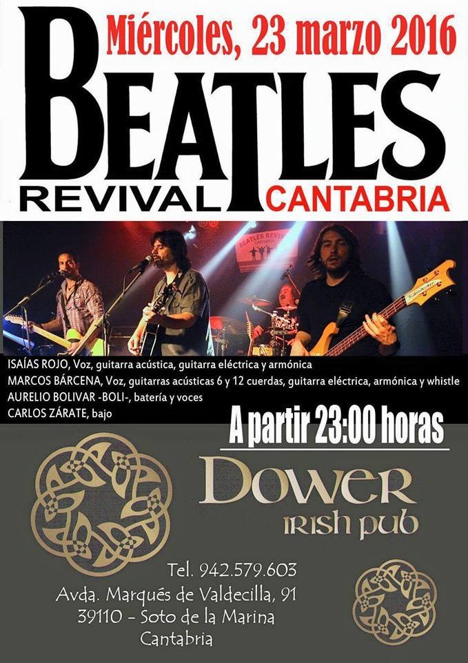Concierto de Beatles Revival en el Dower en Soto de la Marina