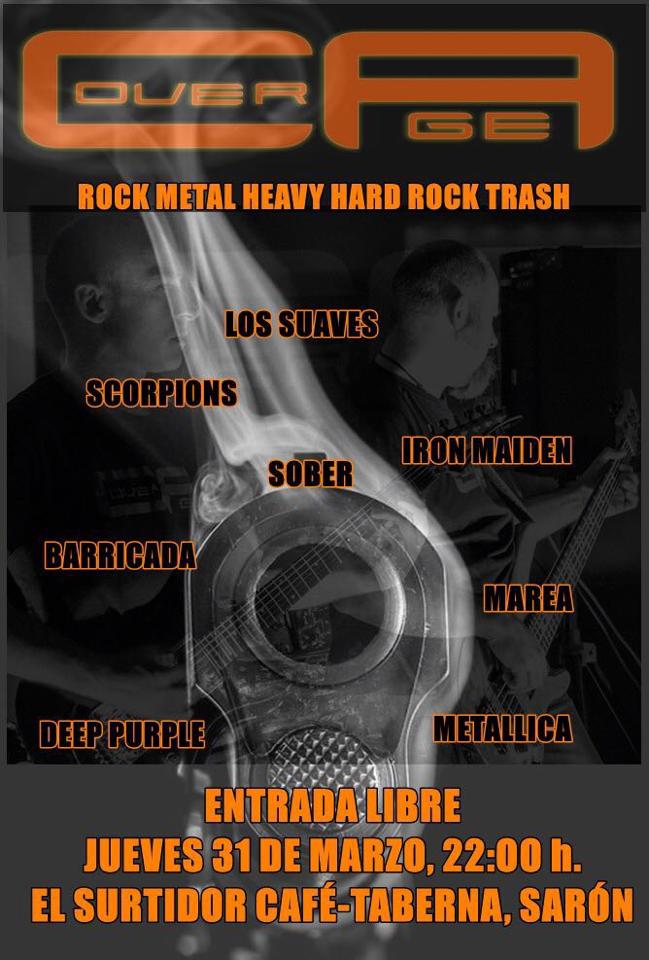 Concierto de Cover Age en el Surtidor de Sarón