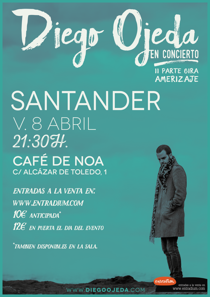 Concierto de Diego Ojeda en el café de Noa en Santander