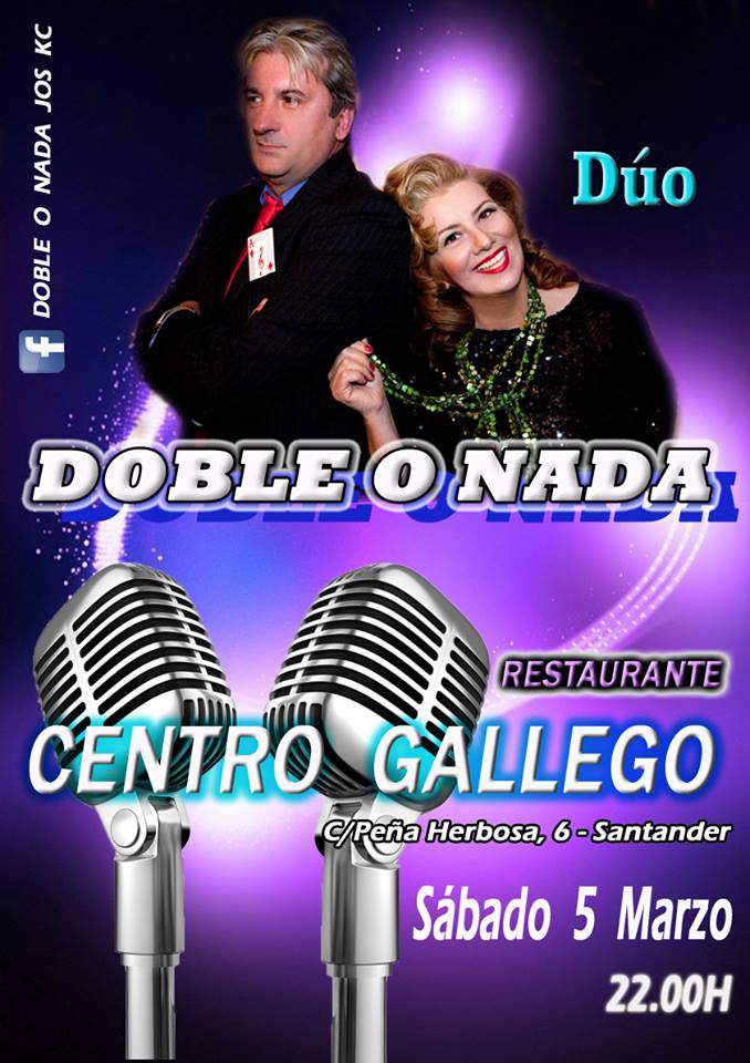 Concierto de Doble o Nada en el Centro Gallego de Santander