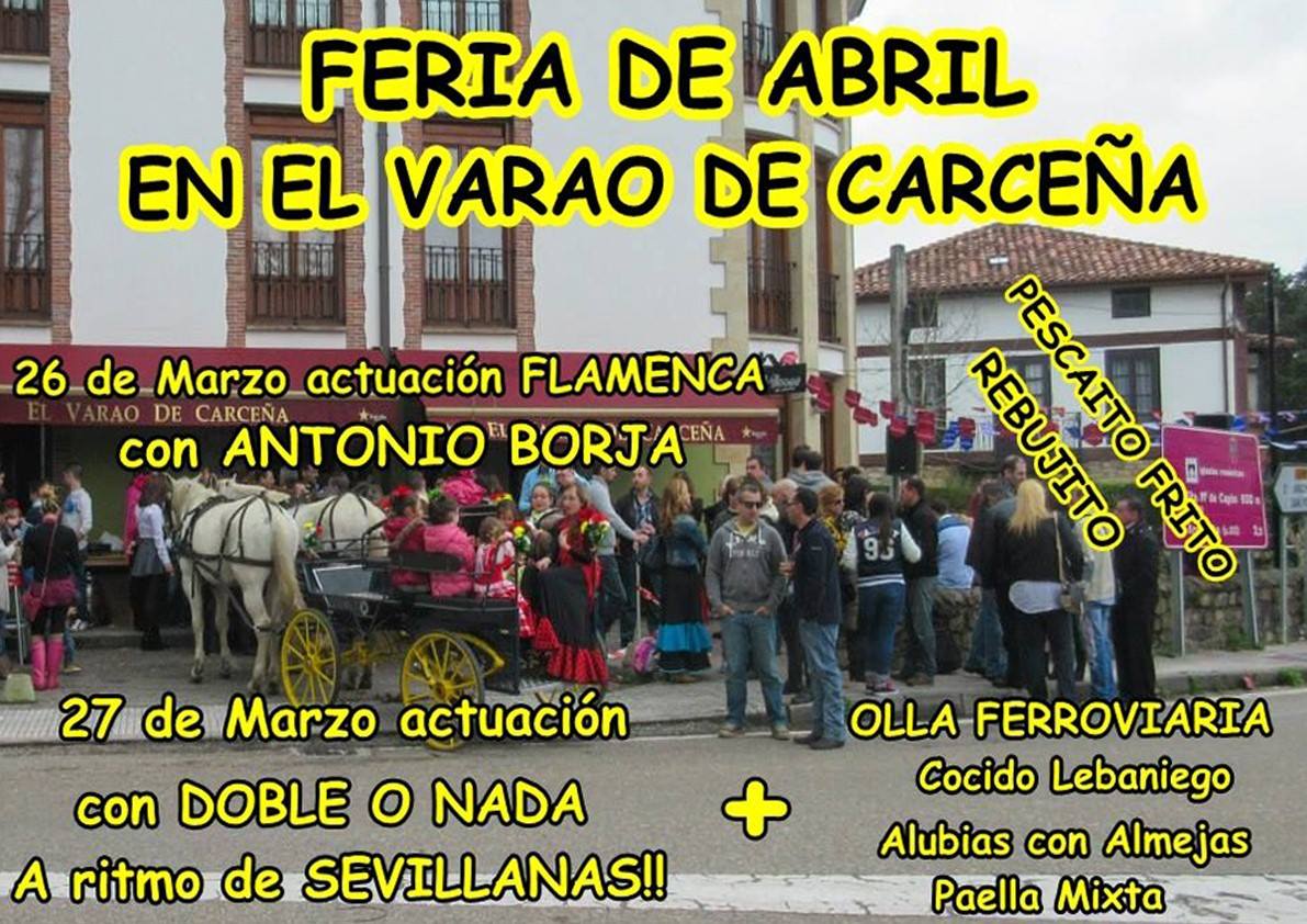 Concierto de Doble o Nada y Feria de Abril en el Varao de Carcena