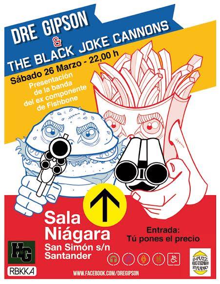 Concierto de Dre Gipson & The Black Joke Cannos en Santander