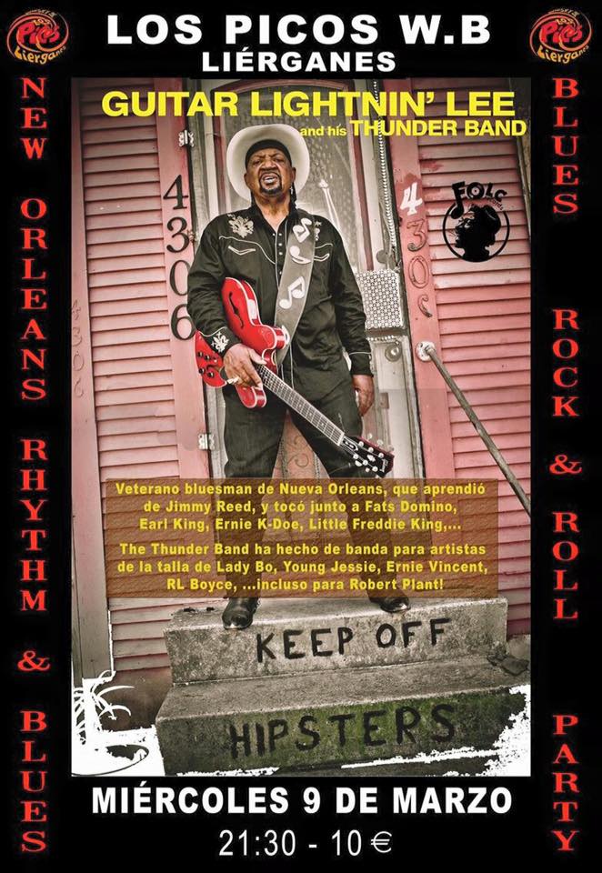Concierto de Guitar Lightnin lee en Lierganes
