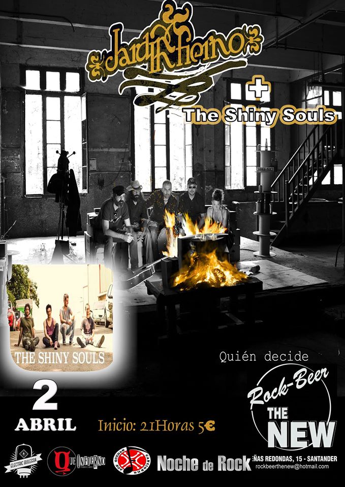 Concierto de Jardin Infierno y The Shiny Souls en el New en Santander