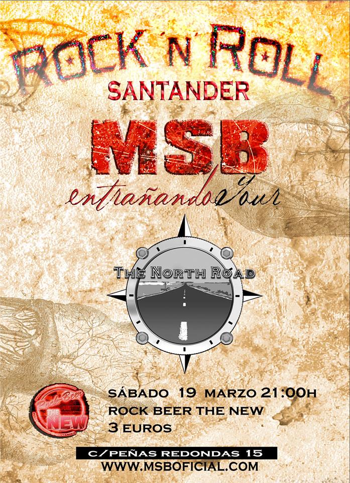 Concierto de MSB y The North Road en el New en Santander