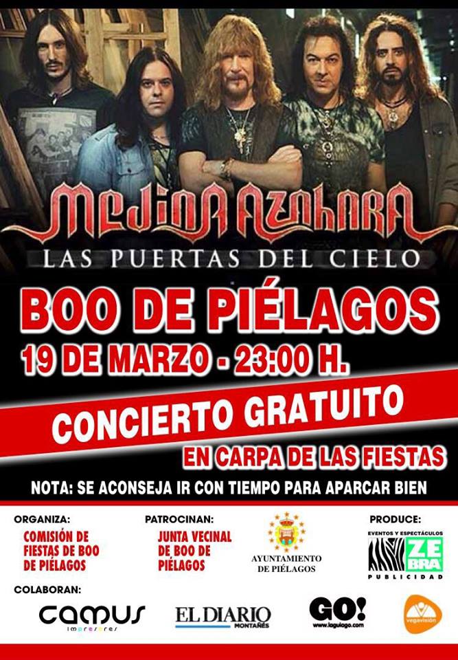 Concierto de Medina Azahara en Boo de Piélagos