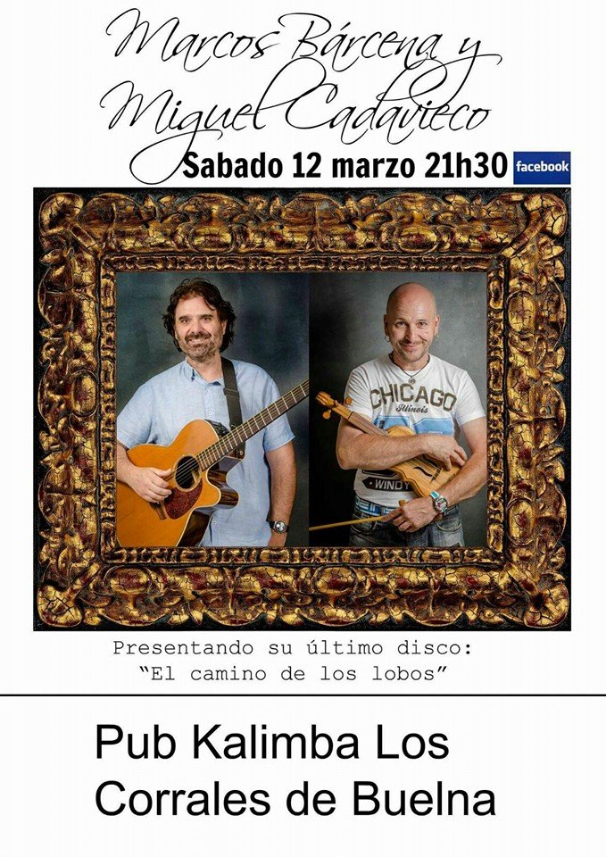 Concierto de Márcos Bárcena y Miguel Cadavieco en el Kalimba en Los Corrales de Buelna