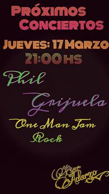 Concierto de Phil Guijuela en el Bar Adarzo de Santander