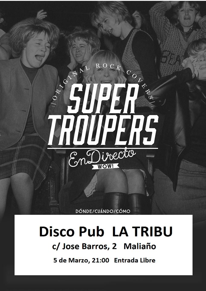 Concierto de Super Troupers en La Tribu de Maliaño