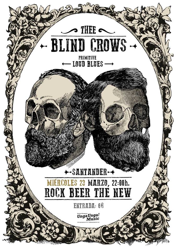 Concierto de Thee Blind Crows en el Black Bird de Santander