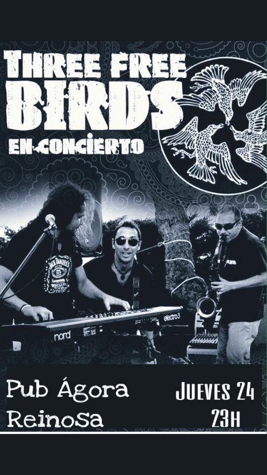 Concierto de Three Free Birds en el Ágora de Reinosa