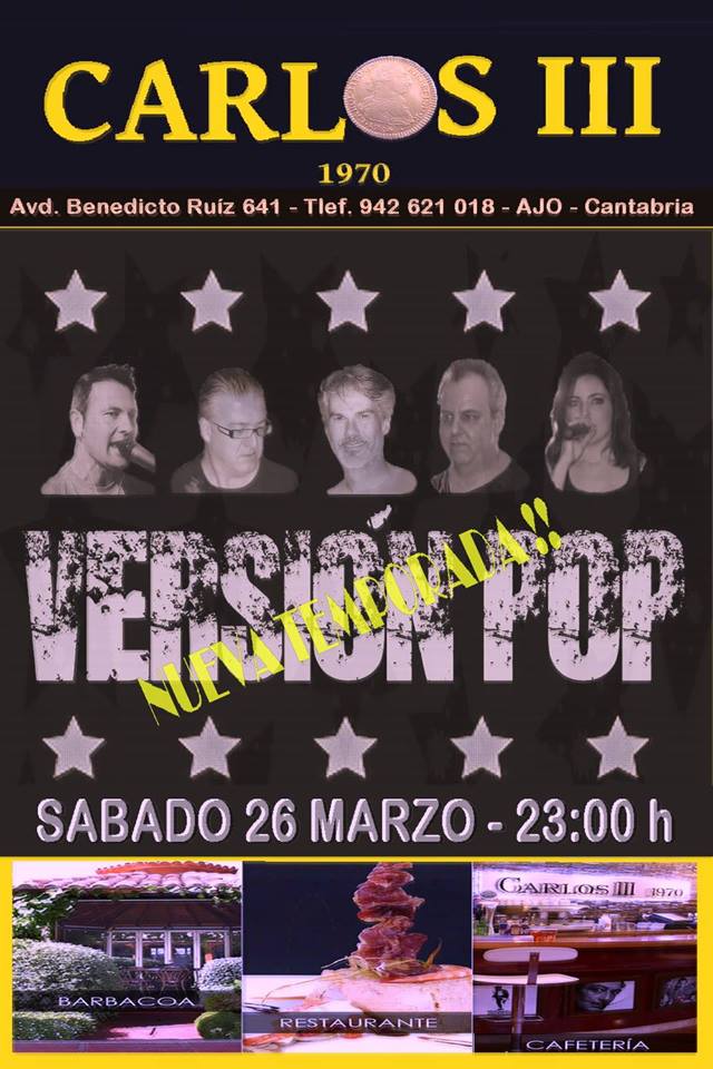 Concierto de Version Pop en el Carlos III en Ajo