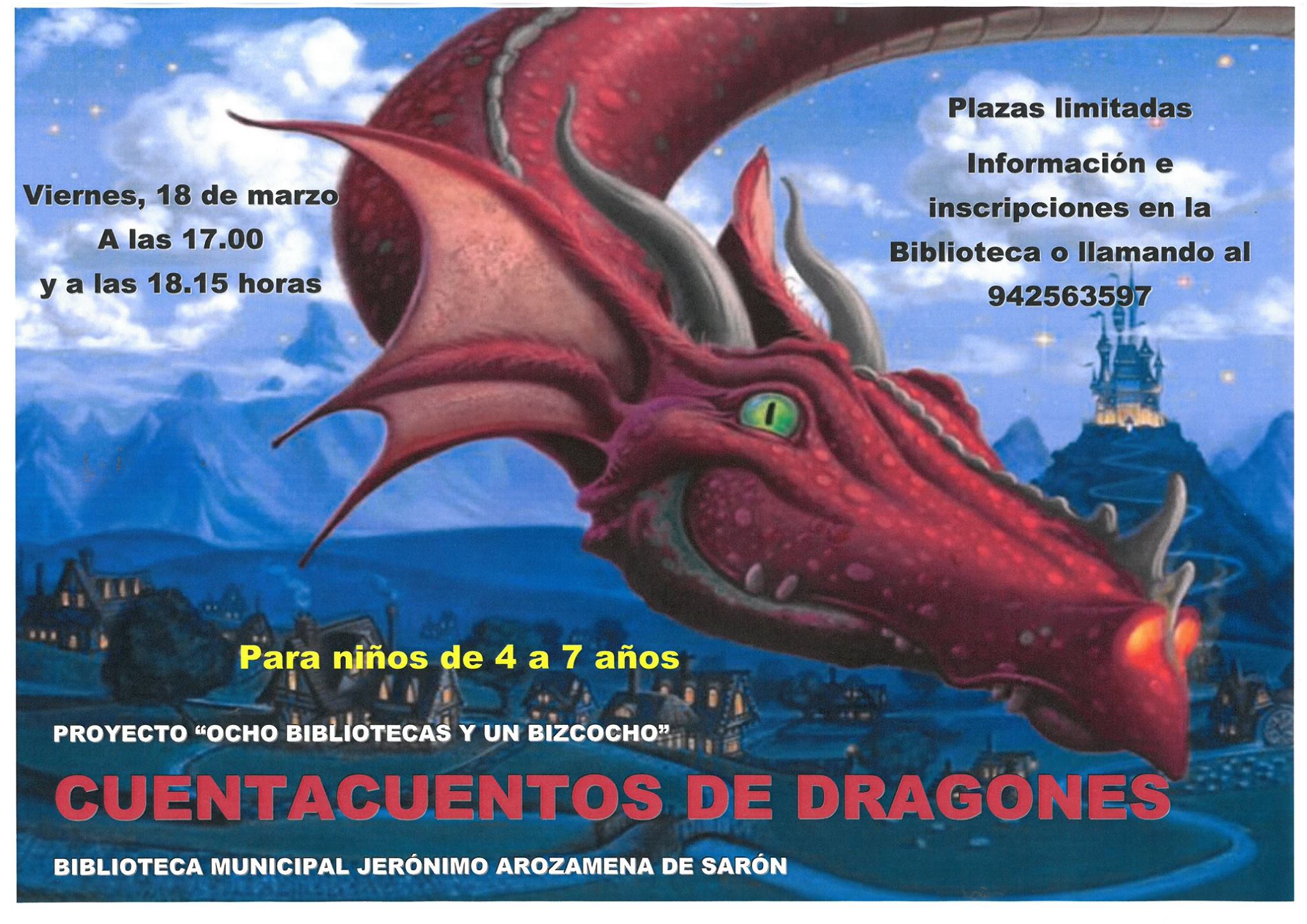 Cuentacuentos de Dragones en Sarón