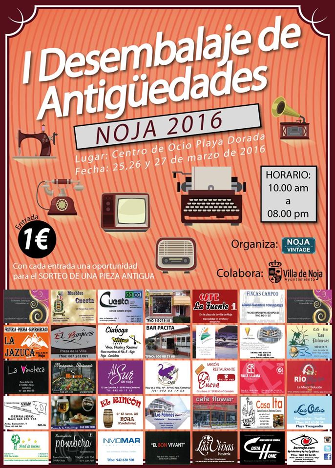 Desembalaje de antigüedades en Noja 2016