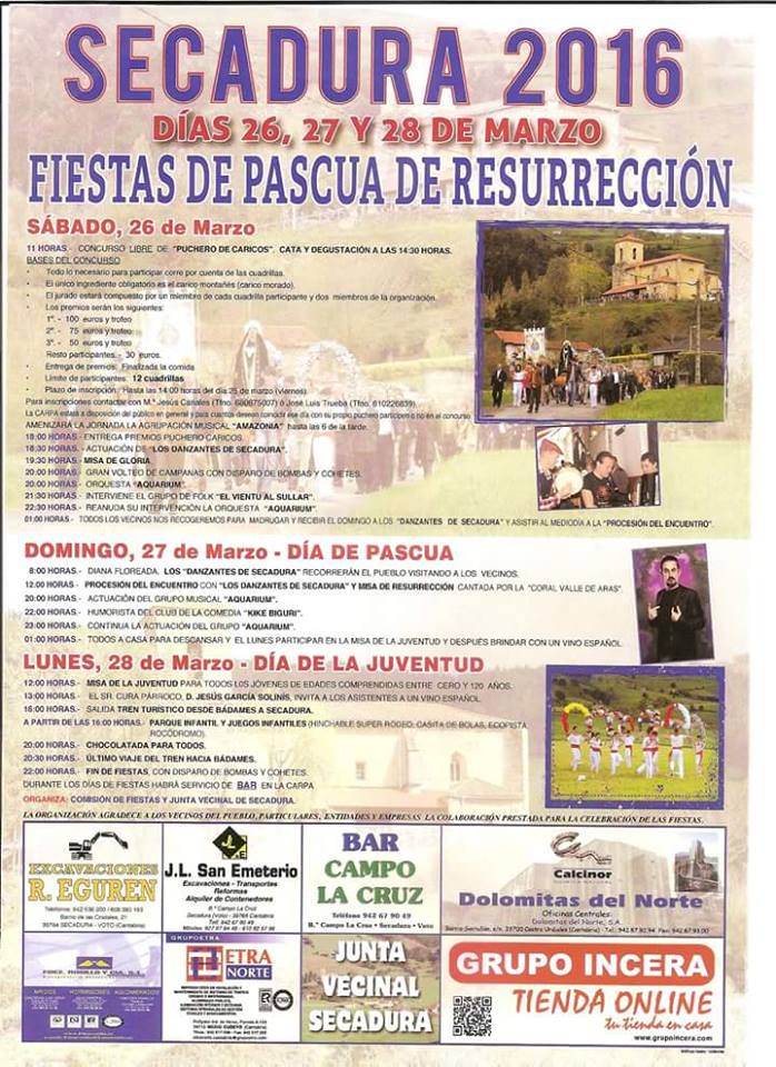Fiestas de Pascua en Secadura