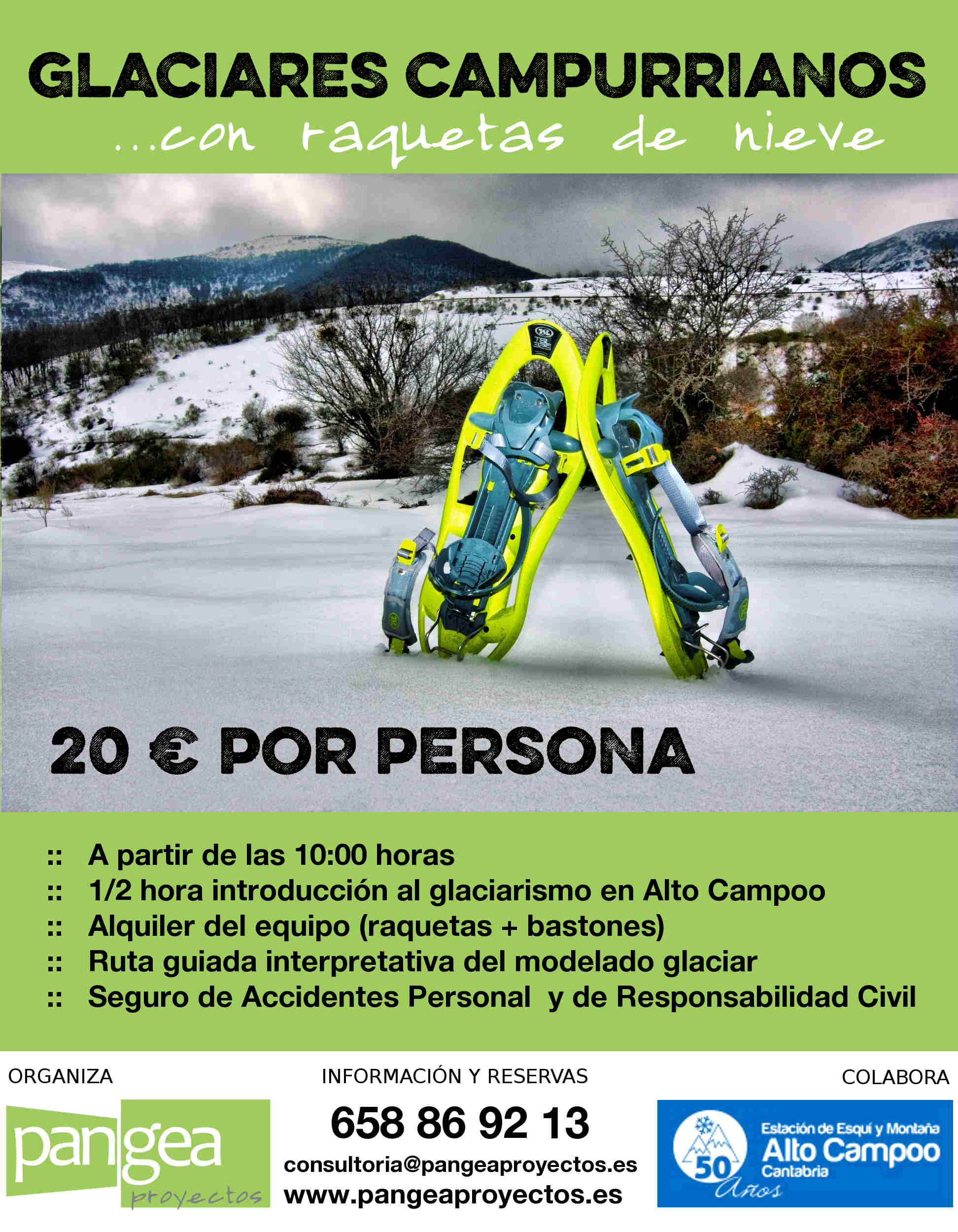 Glaciares campurrianos con Raquetas de Nieve en Campoo