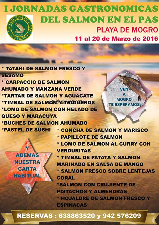Jornadas gastronómicas del salmón del Pas en Mogro