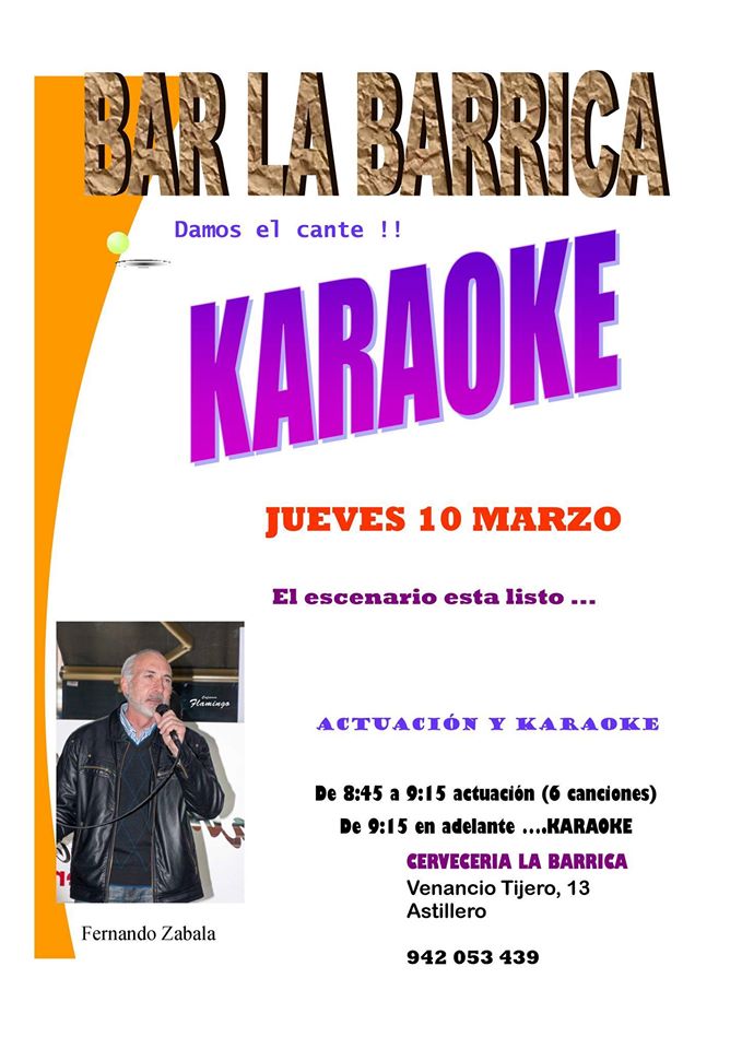 Karaoke en La Barrica de Astillero