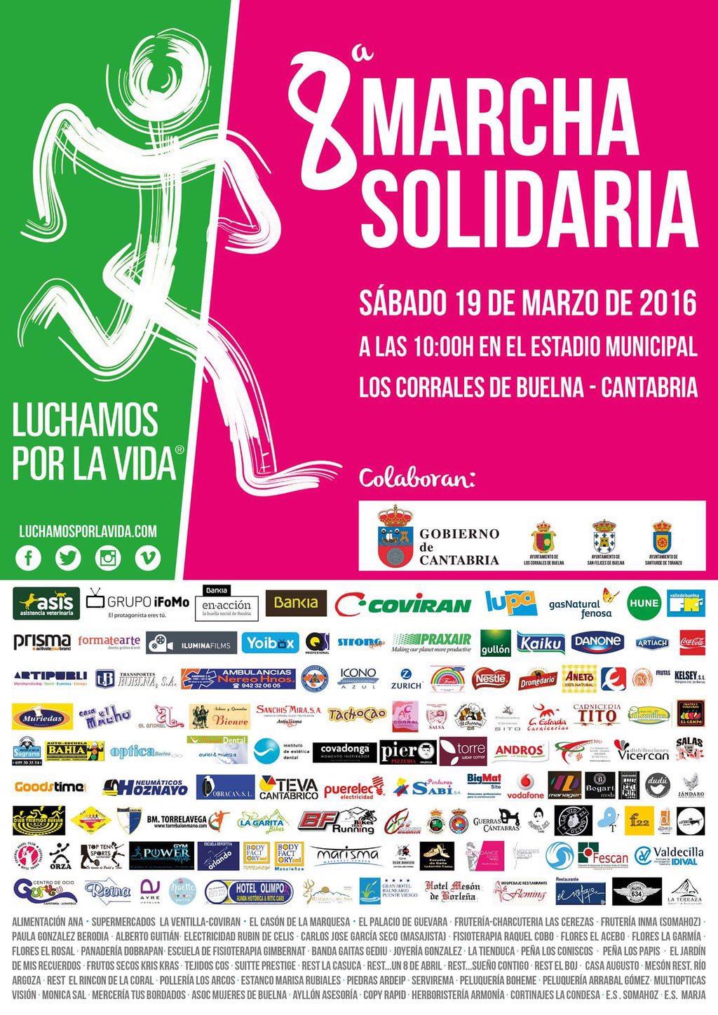 Marcha y actividades solidarias en Los Corrales de Buelna