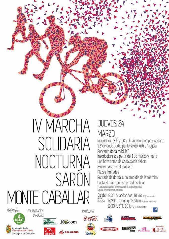 Marcha solidaria nocturna en Sarón