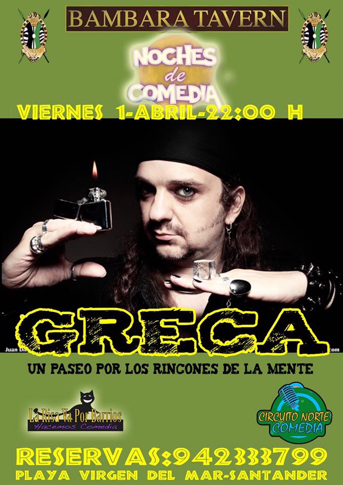 Mentalismo con Greca en el Bambara de la Virgen del Mar