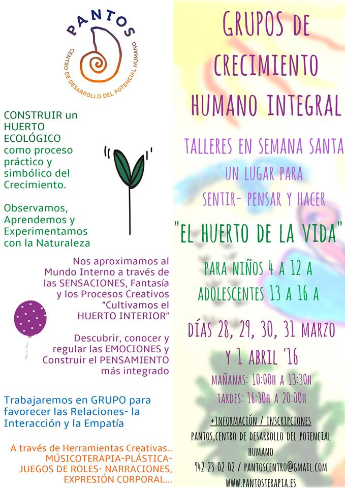 Taller de Semana Santa en Pantos en Santander