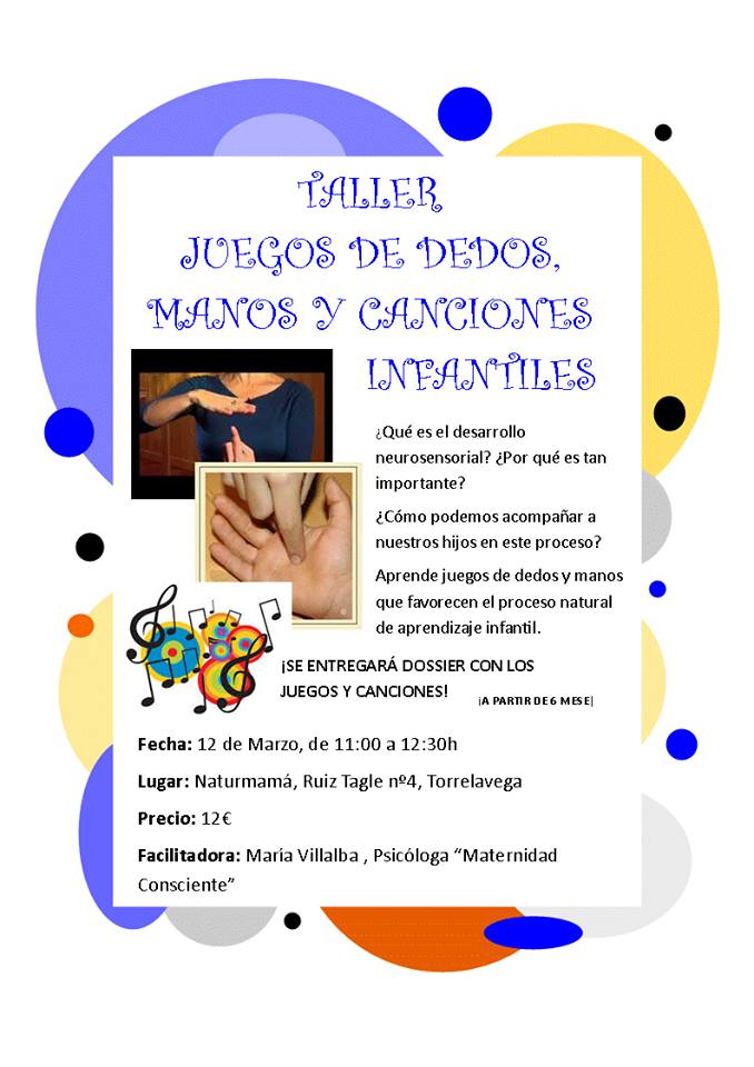 Taller de dedos, manos y canciones en Torrelavega