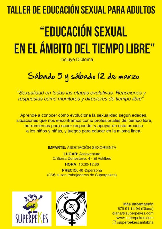 Taller de educación sexual para adultos en Astillero